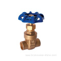 Brass solder gate valve